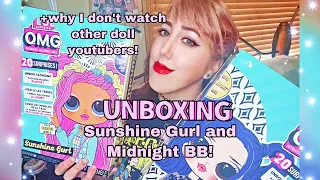 Unboxing LOL OMG Sunshine Gurl and Midnight BB