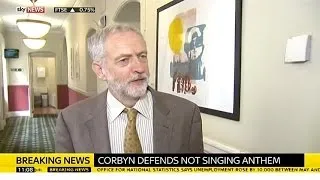 Jeremy Corbyn Defends Decision Not To Sing National Anthem