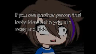 If you see another person that looks identical to you run away and hide meme || ft Gregory Afton AU