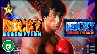 ⭐️ NEW - Rocky Redemption, and The Man The Myth slot machines, bonuses