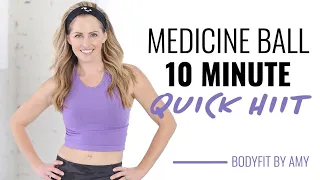 Medicine Ball 10 Minute Quick HIIT Workout
