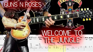 Guns n' Roses - Welcome to the jungle | Guitar Tab | Lesson | Tutorial & Score 🎸