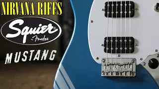 Nirvana Tone: Squier Bullet Mustang HH Competition Blue  {Kurt Cobain Guitar Sound}