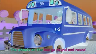 The wheels on the bus - cocomelon bus after effects overlay - Nursery Rhymes - Inverted