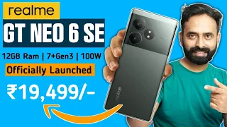 Realme GT Neo 6 SE Officially Launched | Realme GT Neo 6 SE Launch In India Date And Price |