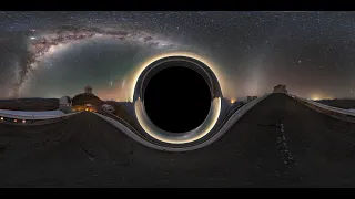 Falling into a black hole in 360°