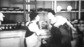 Clips from The Bakery starring Larry Semon Silent   1921)