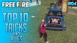 Top 10 New Tricks In Free Fire | New Bug/Glitches In Garena Free Fire #104