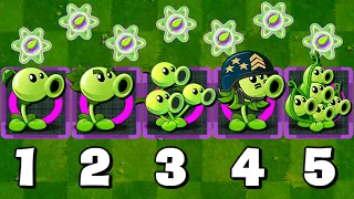 Every Peashooter & Other Plants Level 1 vs Gargantuar Zombie - Who's Best Plant in PvZ 2