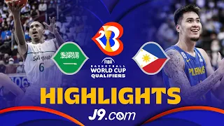 🇸🇦 Saudi Arabia vs 🇵🇭 Philippines | Basketball Highlights - #FIBAWC 2023 Qualifiers