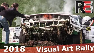 Visual Art Rally 2018 CRASHES | FIRE | MISTAKES AND ACTION