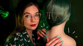 THIS WILL SEND 1 MILLION tingles down your spine 🥰 Green-Themed Hair Play & Shoulder Massage ASMR