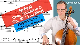 J. B. Breval Cello Sonata op. 40,1 | Rondo | in various tempi  | Cello sheet music