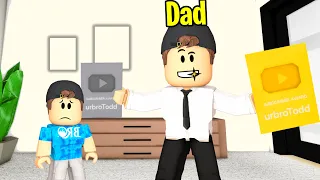 JEALOUS Dad Stole My YOUTUBE!! (Brookhaven RP)