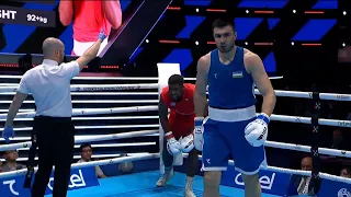 Finals (92+KG) ARZOLA LOPEZ FERNANDO (CUB) vs JALOLOV BAKHODIR (UZB) | IBA World Championships 2023