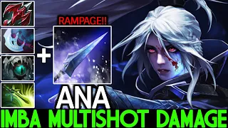 ANA [Drow Ranger] Imba Multishot Damage Overpower Build Dota 2