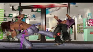 Tekken 4 Christie purple winner vs eddy gordo loses, double ko, 2 rounds all stage