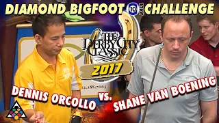 DENNIS ORCULLO VS. SHANE VAN BOENING - 2017 Derby City Classic "Diamond Bigfoot 10 Ball Challenge"