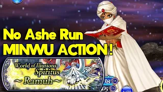 MINWU ACTION! No Ashe Run Ramuh SPIRITUS! [DFFOO GL]