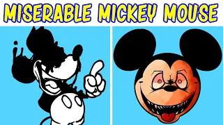 Friday Night Funkin' AVI Miserable Funk | Vs Mickey Mouse | FNF Horror Mod