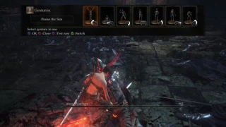 Abyss Watchers 2nd Phase, beaten Parry + Riposte only, and numerous useless items used