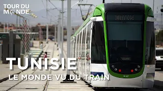 Tunisie  - Le Monde vu du train - Bizerte - Tozeur - Carthage - Documentaire complet - HD - BT