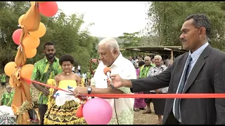 Fijian Prime Minister officiates at the commissioning of the new Nasolo Community Build Bridge