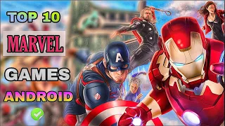 TOP 10 Marvel Games for Android 2020 || CONSOLE GAMES With Ultra HD Graphics in Hindi