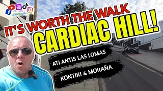 Conquering Cardiac Hill | It is worth the walk for the Atlantis Las Lomas, Kontiki & Moraña.