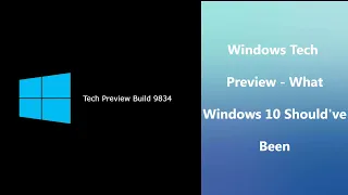 Windows 10 Technical Preview - What Windows 10 should've been