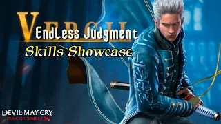 Vergil [Endless Judgement] Skills Showcase । Devil May Cry: Peak Of Combat ।