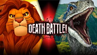 Simba VS Blue (The Lion King VS Jurassic Park) | Fan Made Death Battle Trailer