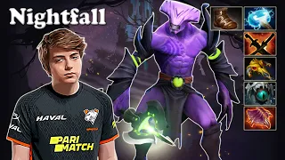 Nightfall - Faceless Void Safelane vs SumaiL Monkey King, Notail Alchemist | Dota 2 7.29d Gameplay