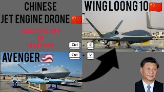 Everything aboutChinese🇨🇳 Wing loong 10 UAV (copy of American🇺🇲 Avenger drone!) #china #UAV