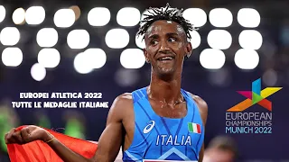 Tutte le medaglie dell'Italia agli Europei di Atletica 2022 di Monaco (3 ori, 2 argenti, 6 bronzi)