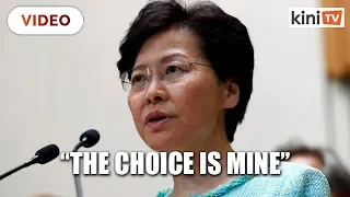Hong Kong: I have never tendered any resignation, says Carrie Lam