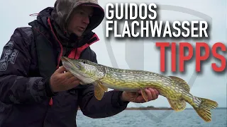 FOX RAGE TV | Guidos FLACHWASSER TIPPS  für den WINTER | Hechtangeln | Raubfischangeln