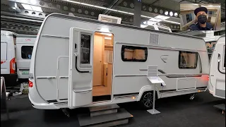 FENDT BIANCO 550 KMG ACTIV CARAVAN CAMPING RV TRAVEL TRAILER WALKAROUND AND INTERIOR