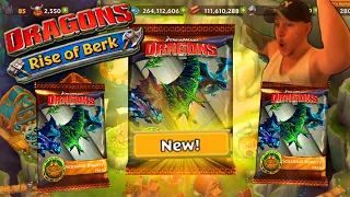 4 SEASONAL PACKS!!!! (NEW DRAGON!) | Dragons: Rise Of Berk #203