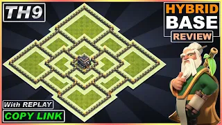 New!! TH9 Base with Replay 2021 | COC TH9 Farming/Trophy/Hybrid base Copy link | Clash of Clans