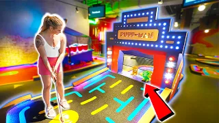 Crazy ONE OF A KIND High Tech Mini Golf Course!