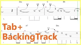 Dire Straits - Sultans Of Swing Guitar Solo Tab+BackingTrack