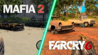 Сравнение физических и графических деталей Far Cry 6 (2021 год) и Mafia 2 (2010 год)