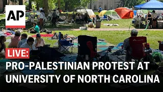 LIVE: Students take part in pro-Palestinian protest at University of North Carolina