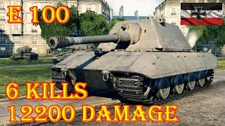 World of Tanks  E 100  12.2K Damage, 6 Kills ★ Paris