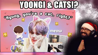 Yoongi's cat!? Bighit family admitting & calling Yoongi a cat | meow yoongi 🐱| Reaction