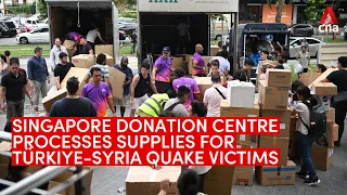 Türkiye-Syria earthquake: Singapore donation centre processes supplies for victims