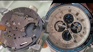 how to repair a casio edifice watch? assembly and disassembly of miyota cal.,0s20