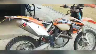 ktm 500exc +akrapovic slip-on