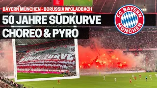 50 Jahre Südkurve München: CHOREO & PYRO bei Bayern München vs. Borussia M'gladbach (27.08.2022)